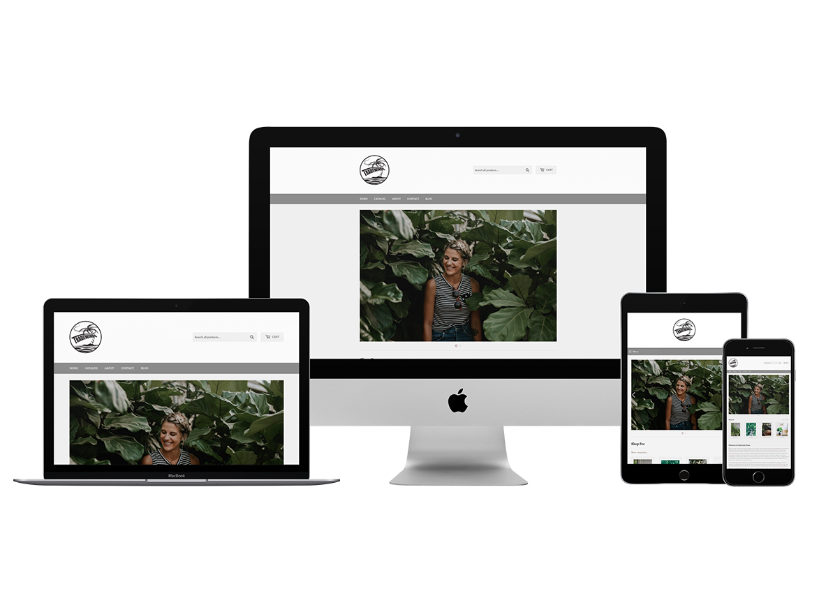 Web design Shopify tradewinds 35 website on devices